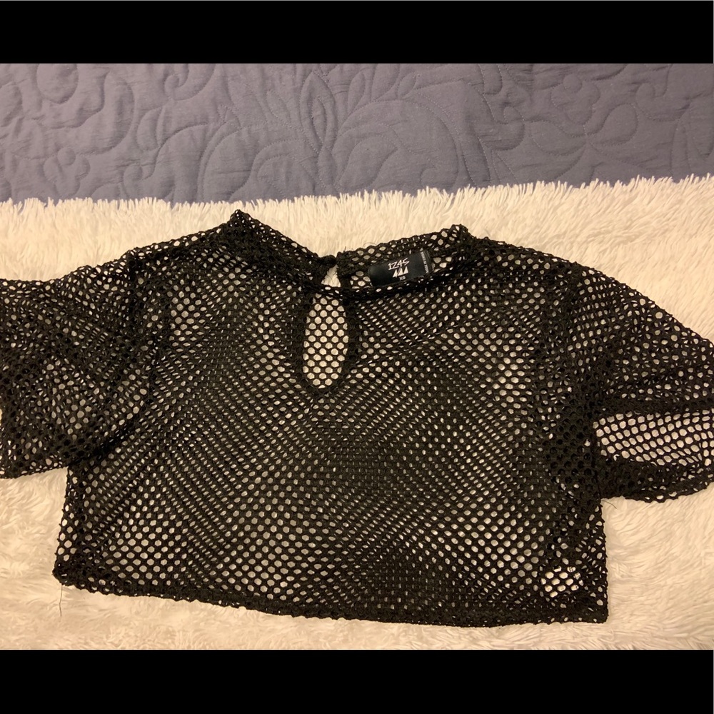LF Sheer Mesh Crop Top